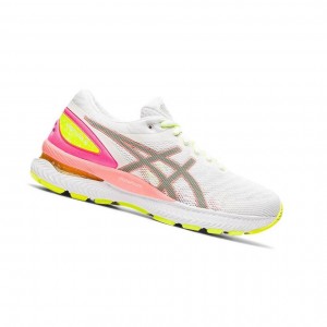 Dámské Běžecké Boty Asics GEL-NIMBUS 22 LITE-SHOW Bílé | 2957-UVWNL