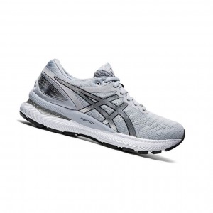 Dámské Běžecké Boty Asics GEL-NIMBUS 22 Platinum Šedé | 7213-PVMHR