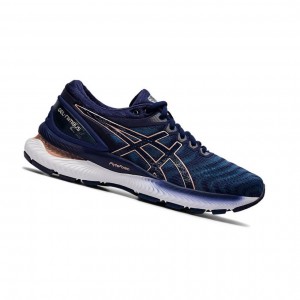 Dámské Běžecké Boty Asics GEL-NIMBUS 22 Tmavě Blankyt | 1742-DJZBH