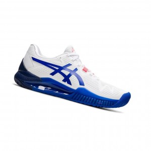 Dámské Tenisové Boty Asics GEL-RESOLUTION 8 (D) Bílé Blankyt | 9510-SQNBK