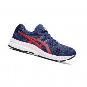 Dětské Běžecké Boty Asics CONTEND 7 GS Tmavě Červené | 7604-ZGHJM