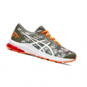 Dětské Běžecké Boty Asics GT-1000 9 GS Olivy Zelené | 6102-HCLZF