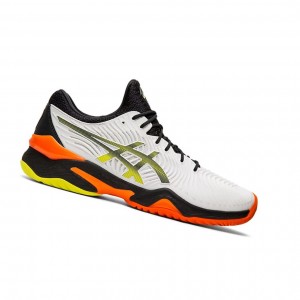 Pánské Tenisové Boty Asics COURT FF 2 Bílé Černé | 3290-RNSDJ