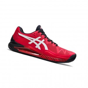 Pánské Tenisové Boty Asics GEL-RESOLUTION 8 CLAY Červené | 0769-PHZMG