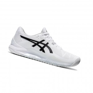 Pánské Tenisové Boty Asics GEL-Resolution 8 Bílé Černé | 6390-JVFSL