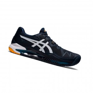 Pánské Tenisové Boty Asics GEL-Resolution 8 Blankyt Bílé | 0329-PLTHU