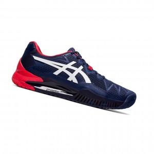 Pánské Tenisové Boty Asics GEL-Resolution 8 Bílé | 5129-WLOES