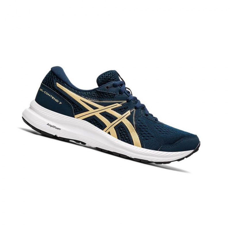 Dámské Běžecké Boty Asics GEL-CONTEND 7 Tmavě Blankyt | 4825-ZYVAQ