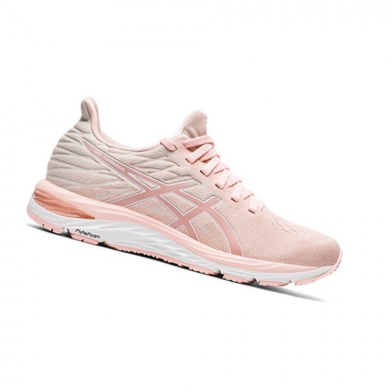 Dámské Běžecké Boty Asics GEL-CUMULUS 21 Knit Růžové | 5746-VJDLC