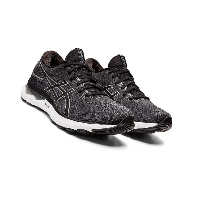 Dámské Běžecké Boty Asics GEL-NIMBUS 24 (D) Černé Bílé | 8697-SMAJF