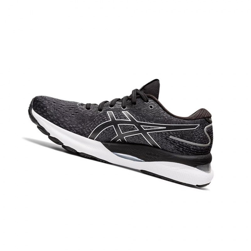 Dámské Běžecké Boty Asics GEL-NIMBUS 24 (D) Černé Bílé | 8697-SMAJF