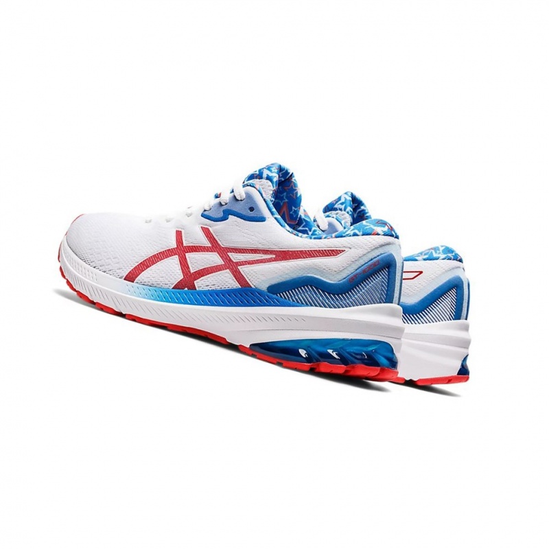 Dámské Běžecké Boty Asics GT-1000 11 STANDARD RET Bílé Červené | 1097-PMSFA