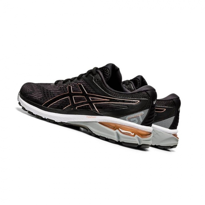 Dámské Běžecké Boty Asics GT-2000 8 Široké Černé | 1032-LWRJG