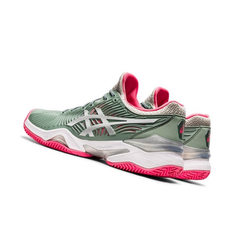 Dámské Tenisové Boty Asics COURT FF 2 Olivy Zelené | 8502-NMKEQ