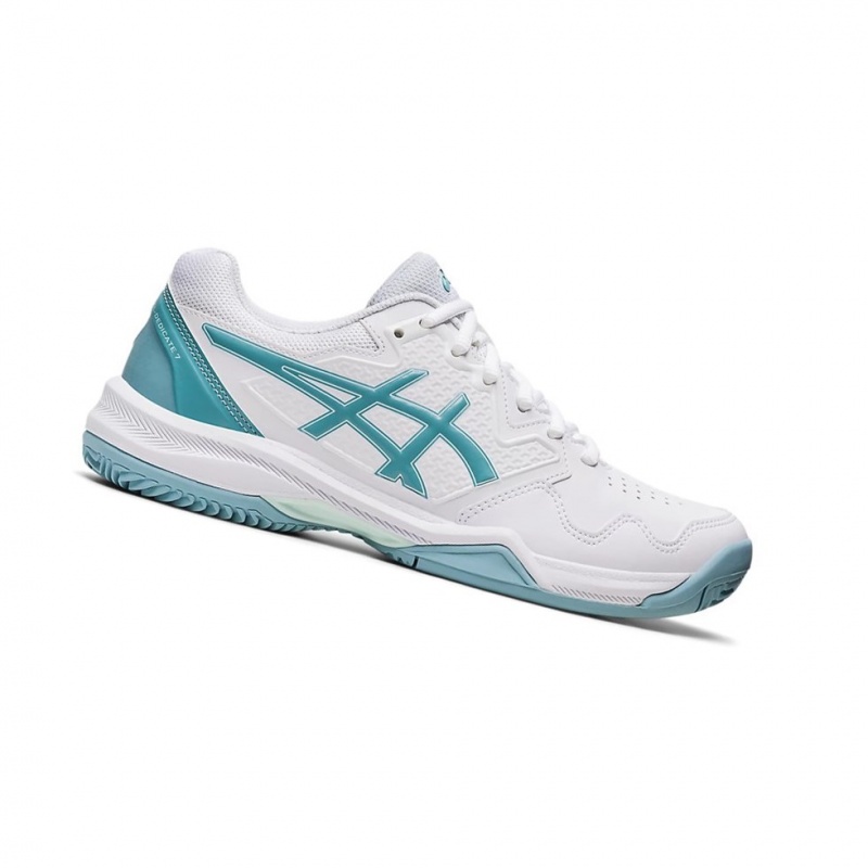 Dámské Tenisové Boty Asics GEL-DEDICATE 7 CLAY Bílé Blankyt | 8639-VHYRB