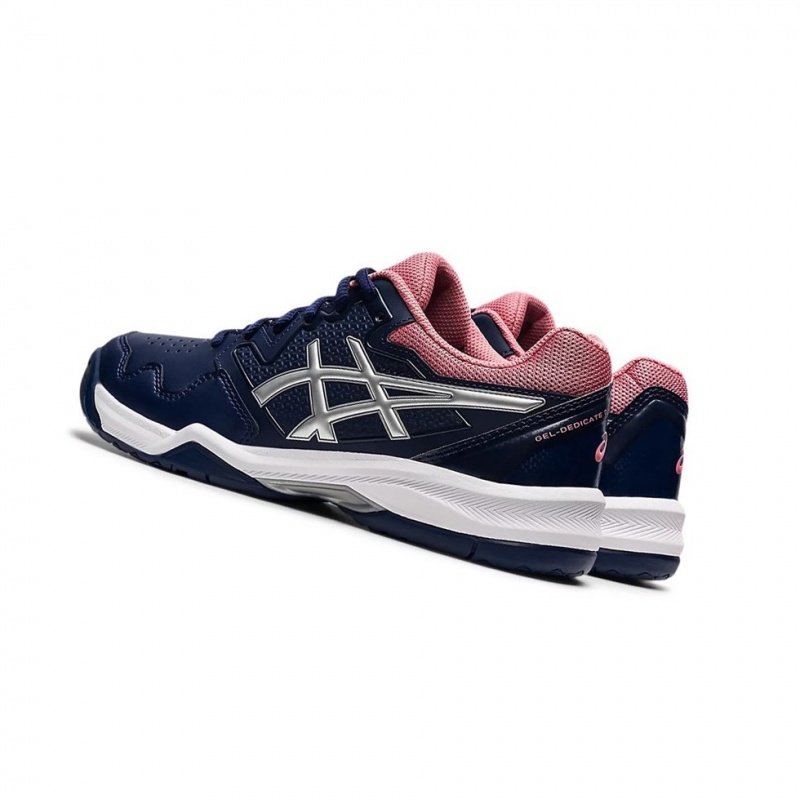 Dámské Tenisové Boty Asics GEL-DEDICATE 7 Stříbrné | 5430-QIJXZ