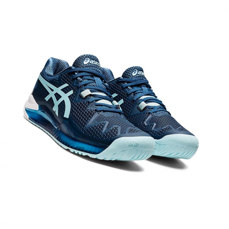 Dámské Tenisové Boty Asics GEL-RESOLUTION 8 (D) Světle Indigo Blankyt | 6875-LINCV