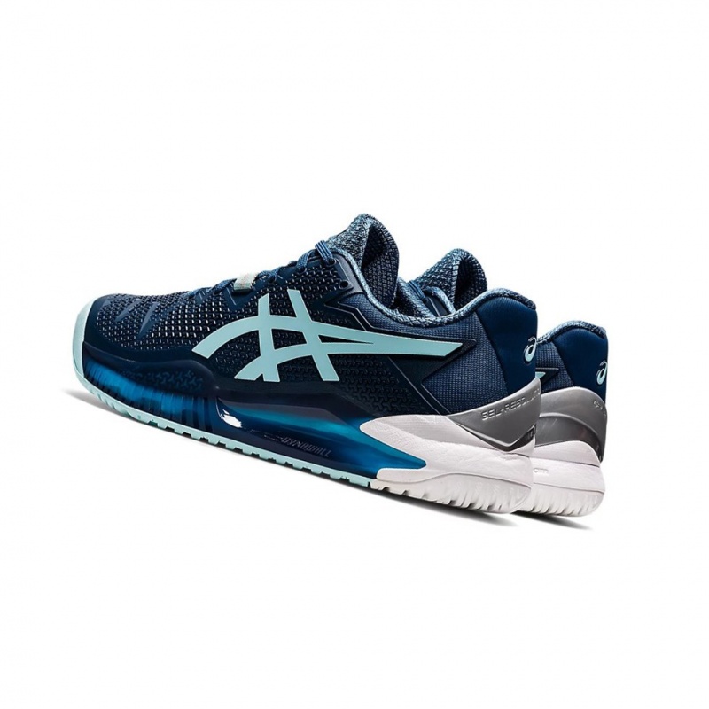 Dámské Tenisové Boty Asics GEL-RESOLUTION 8 (D) Světle Indigo Blankyt | 6875-LINCV