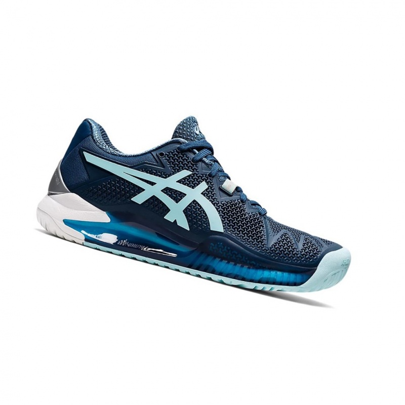 Dámské Tenisové Boty Asics GEL-RESOLUTION 8 (D) Světle Indigo Blankyt | 6875-LINCV