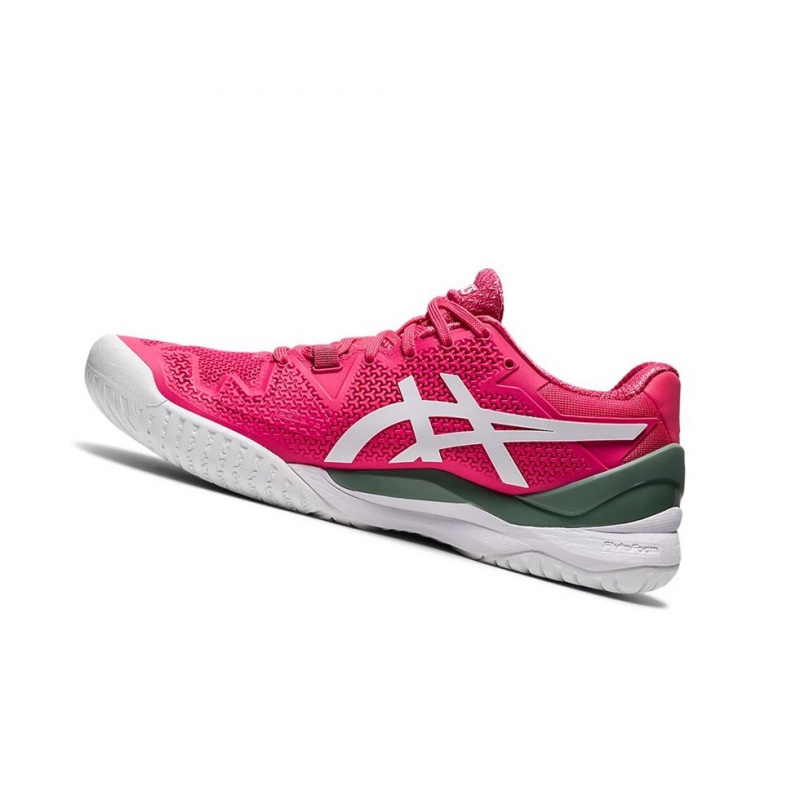 Dámské Tenisové Boty Asics GEL-Resolution 8 Růžové Bílé | 8764-AMJBI