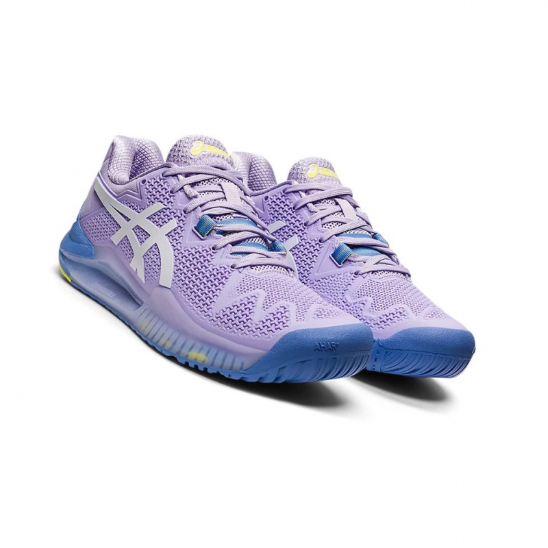 Dámské Tenisové Boty Asics GEL-Resolution 8 Bílé | 7483-GRVQO