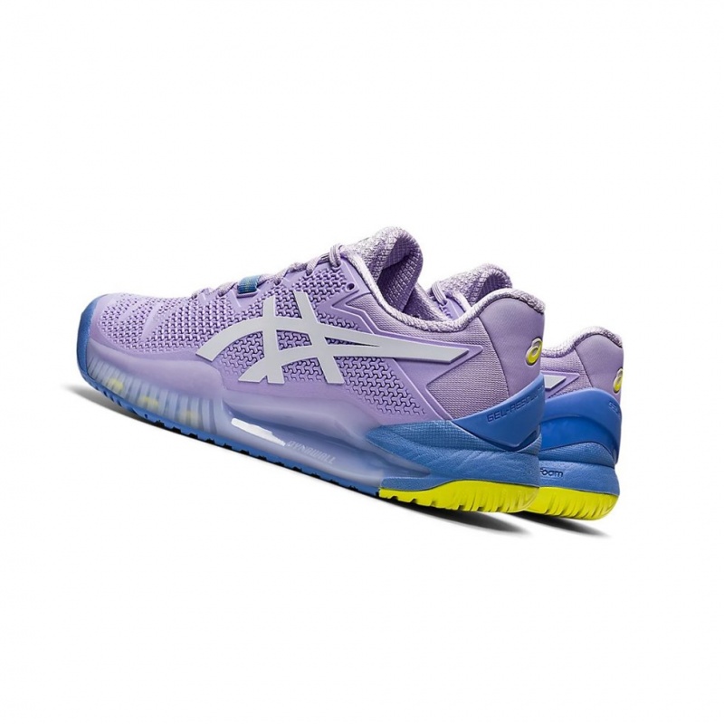 Dámské Tenisové Boty Asics GEL-Resolution 8 Bílé | 7483-GRVQO