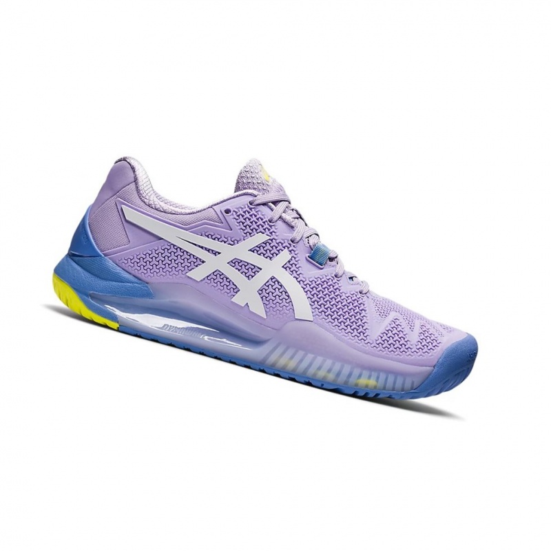 Dámské Tenisové Boty Asics GEL-Resolution 8 Bílé | 7483-GRVQO