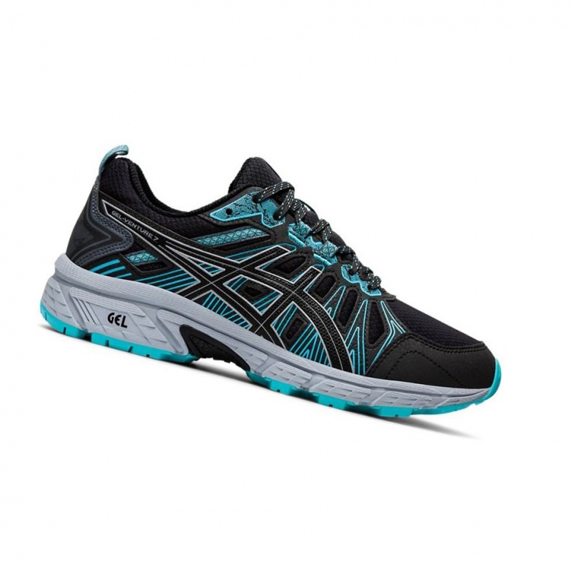 Dámské Trailové Běžecké Boty Asics GEL-VENTURE 7 Černé | 2815-UBIJZ