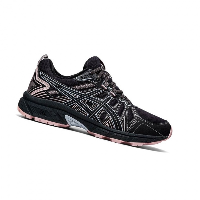 Dámské Trailové Běžecké Boty Asics GEL-VENTURE 7 Černé | 9561-AIRLZ