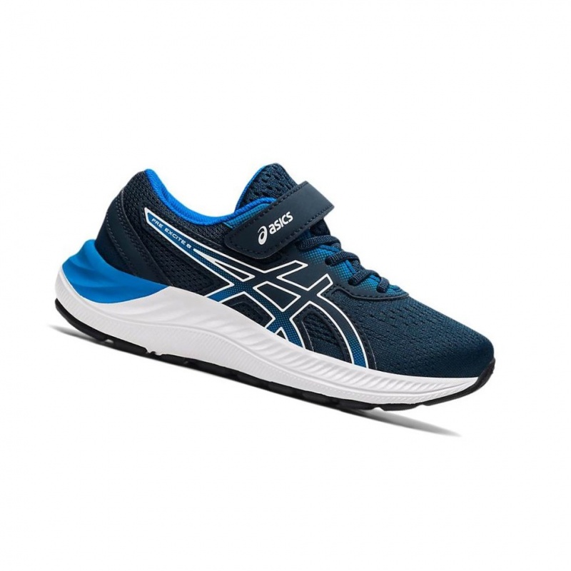 Dětské Běžecké Boty Asics PRE EXCITE 8 PS Tmavě Blankyt | 8602-ZWBSH