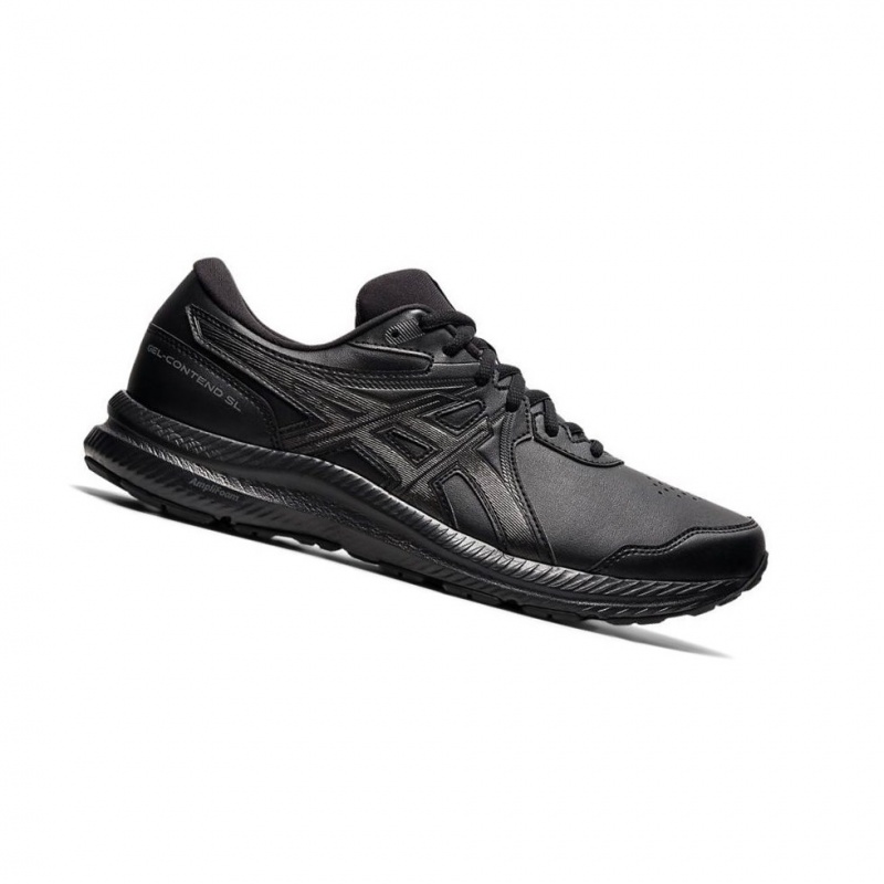 Pánské Běžecké Boty Asics GEL-CONTEND SL Černé | 1524-DYJIG