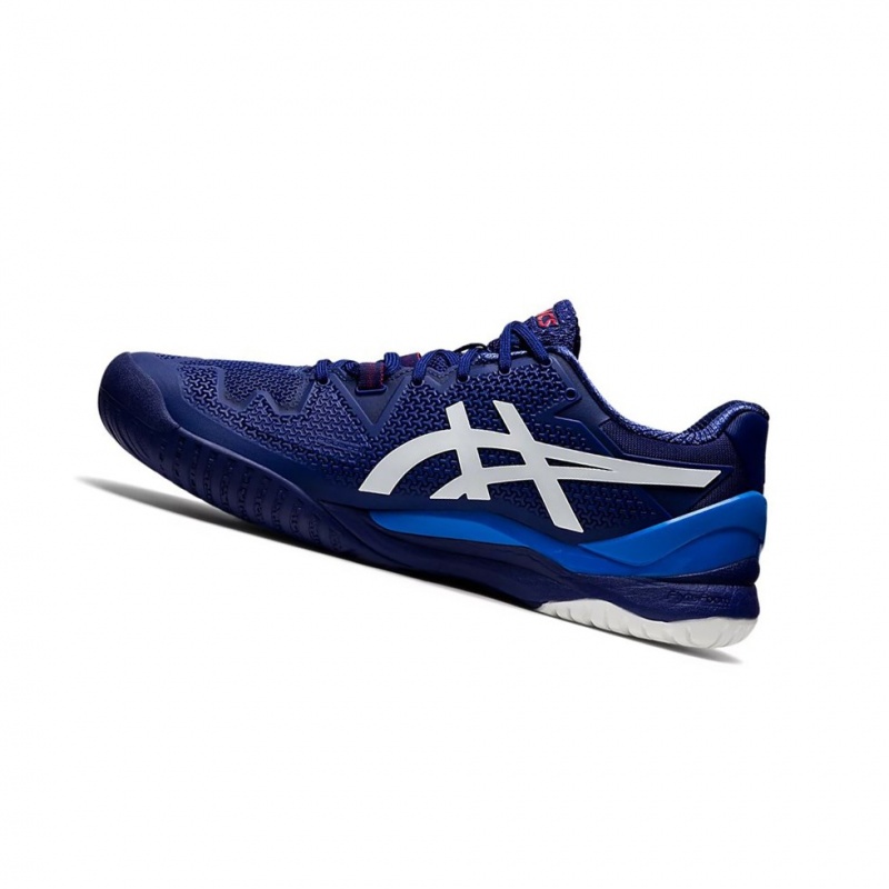 Pánské Tenisové Boty Asics GEL-Resolution 8 Blankyt Bílé | 2934-VOAMG